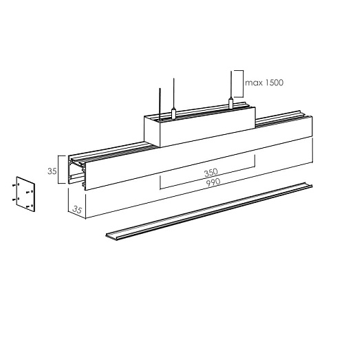 ART-LINE35-S SET LED Светильник подвесной   -  Подвесные светильники 